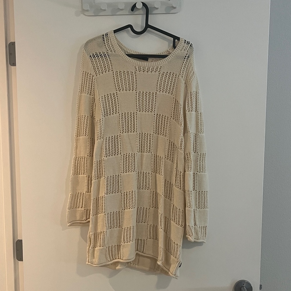 Vans Cream Long Sleeve Dress
